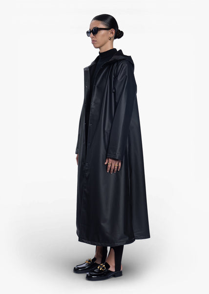 Black Longliner Raincoat | BAXTER WOOD