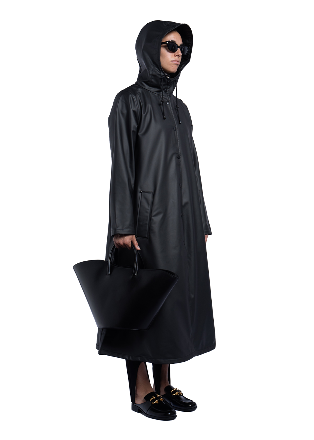 Black Longliner Raincoat | BAXTER WOOD Black Longliner Raincoat | BAXTER WOOD