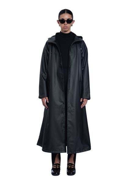 Black Longliner Raincoat | BAXTER WOOD