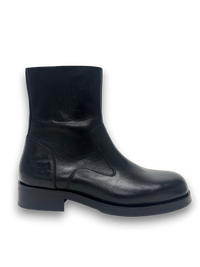 Square-Toe Zip Boot