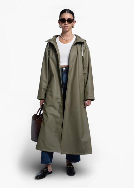 Olive Longliner Raincoat | BAXTER WOOD